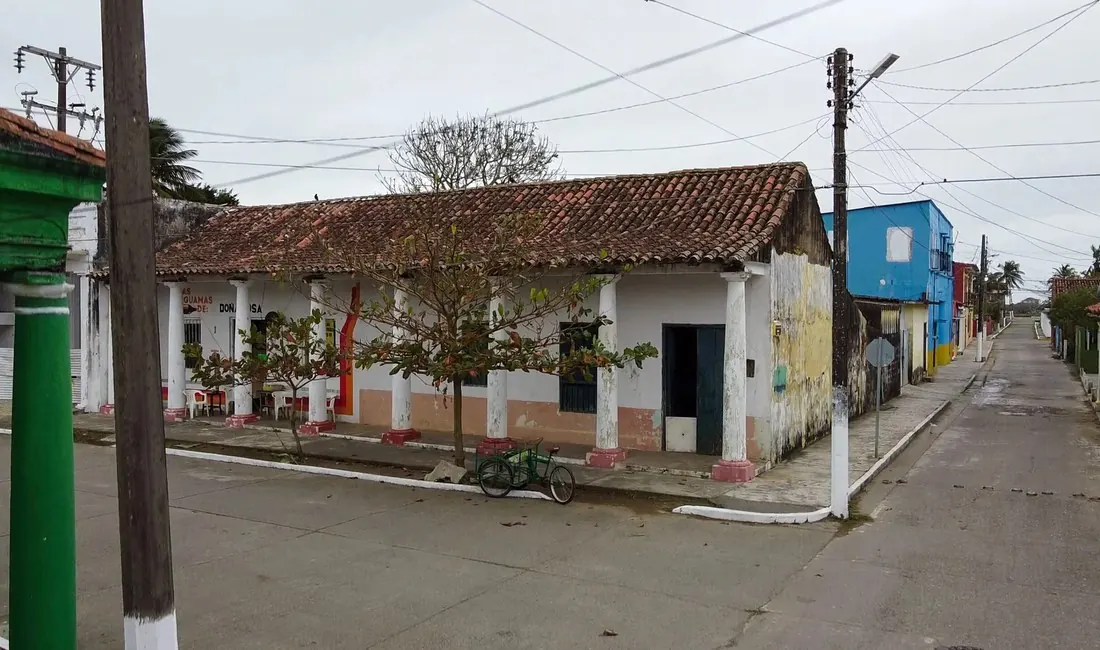 Fachada de la casa en el Centro de Tlacotalpan