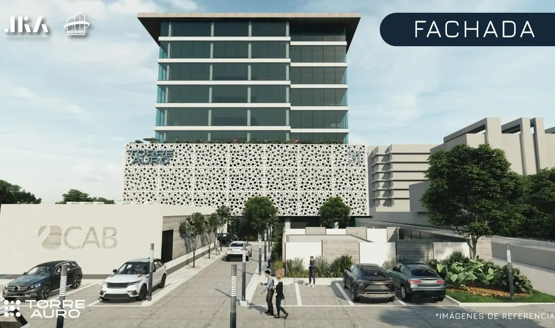 Fachada conceptual de Torre Auro en Costa de Oro